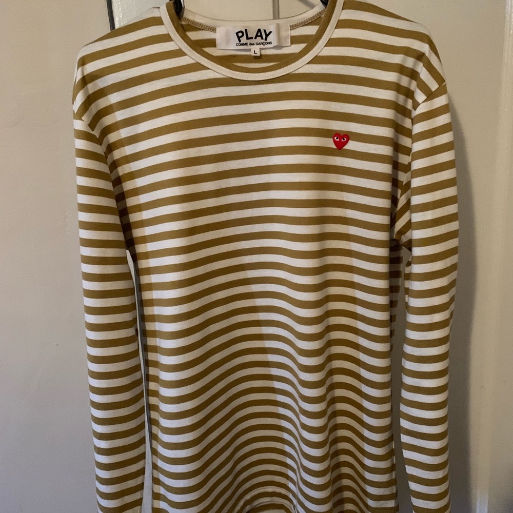 CDG Play long sleeve striped T-shirt